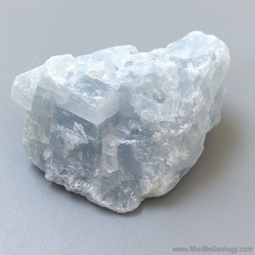 Blue Calcite Mineral Mini Me Geology