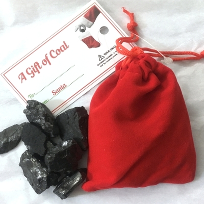 Santa's Coal Stocking Gift