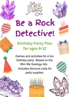 Image Rock Detectives Geology Birthday Party Invitations & Activities eBook